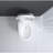 Luxury Toilet With Warm Water , Heated Seat - White Smart Foot Sensor Operation & Feature