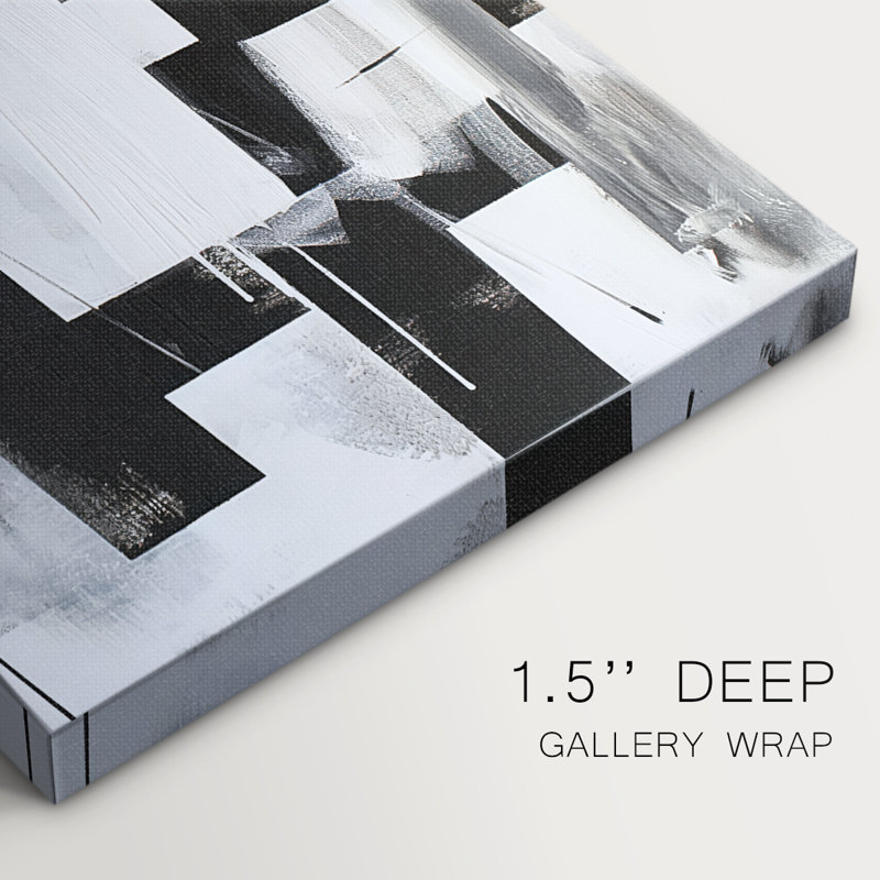 Abstract Series 1 #XVIII-Gallery Wrapped Canvas, 16" H x 32" W