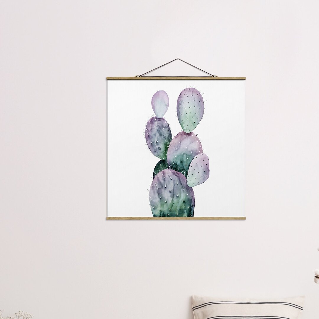 Stoffbild Cactus in Purple II