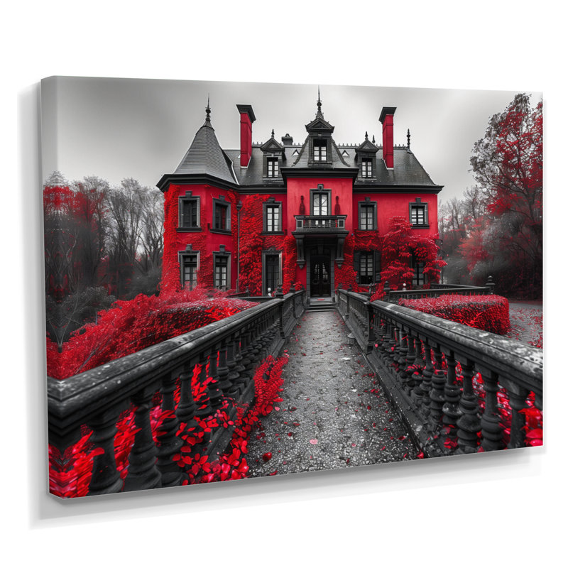 Forsman - Chateaus, impression d'art mural, H 12 po x l 20 po x P 1 po, Toile tendue
