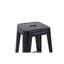 Ensemble de 2 tabourets de comptoir en métal noir mat, tabourets de bar sans dossier de 30 pouces pour la salle à manger-130174409