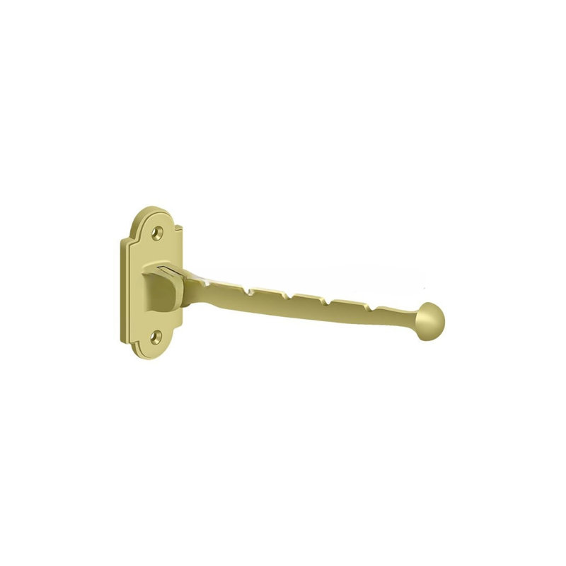 Valet Hook Projection de 7 po; finition laiton brillant, Laiton poli