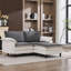 Canapé modulaire profond en chenille 70,87 po