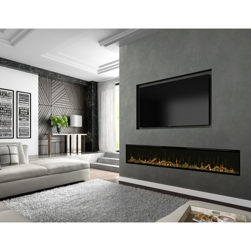 Dimplex IgniteXL Built-in Linear Electric Fireplace - Multi-Fire XD flame technology - 1,000 SQ FT, 74" W