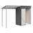 Durable 5x3FT Galvanized Steel Shed Gazebo Combo, Easy Assembly for All-Weather Storage and Outdoor Living