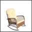 Chaise berçante d'extérieur en osier à assise large-46297773-46297772