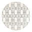 Tapis de style glam à motif géométrique blanc et argenté Glam-66151325