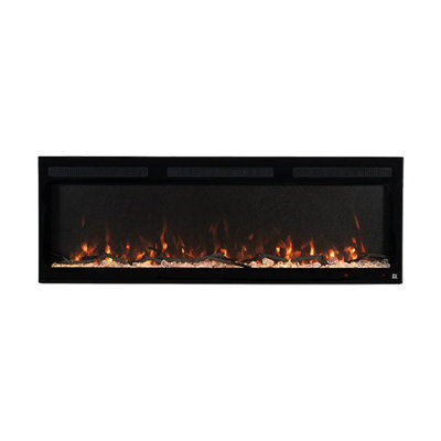 Sideline Fury Smart Electric Fireplace Recessed or Wall Mounted