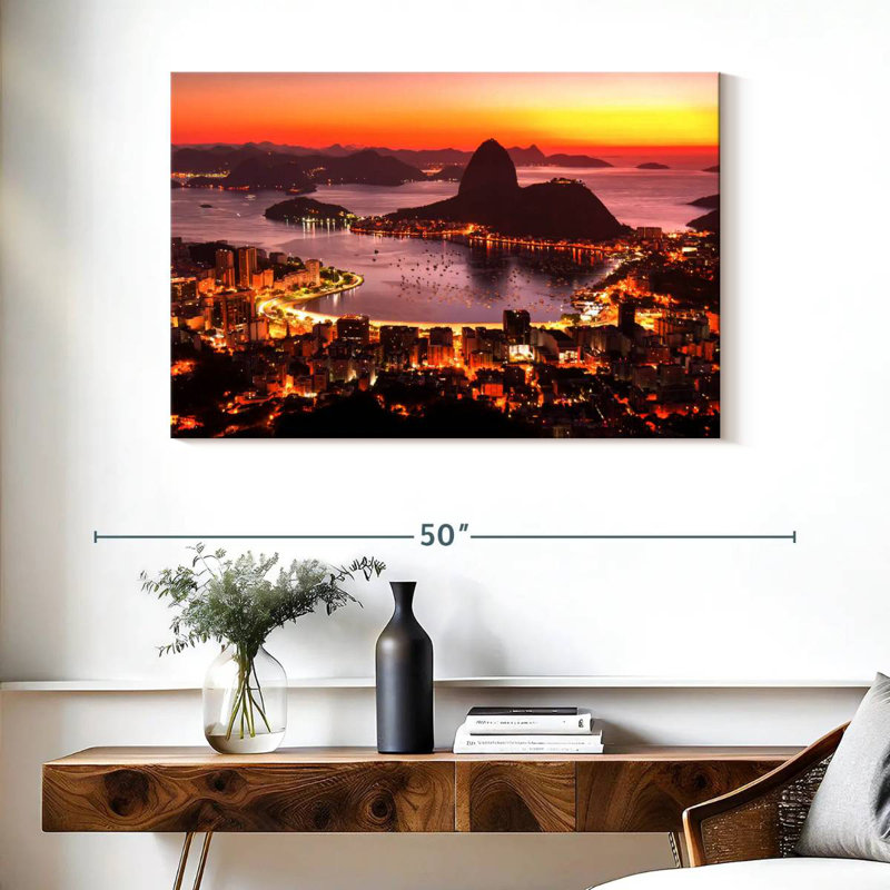 Harpa Rio de Janeiro, crépuscule, H 26 po x l 39 po