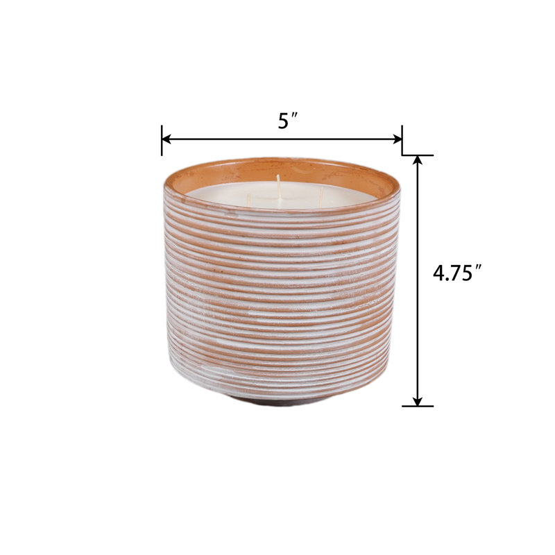 Bougie en terre cuite 5 po - Ocean Air 20 oz