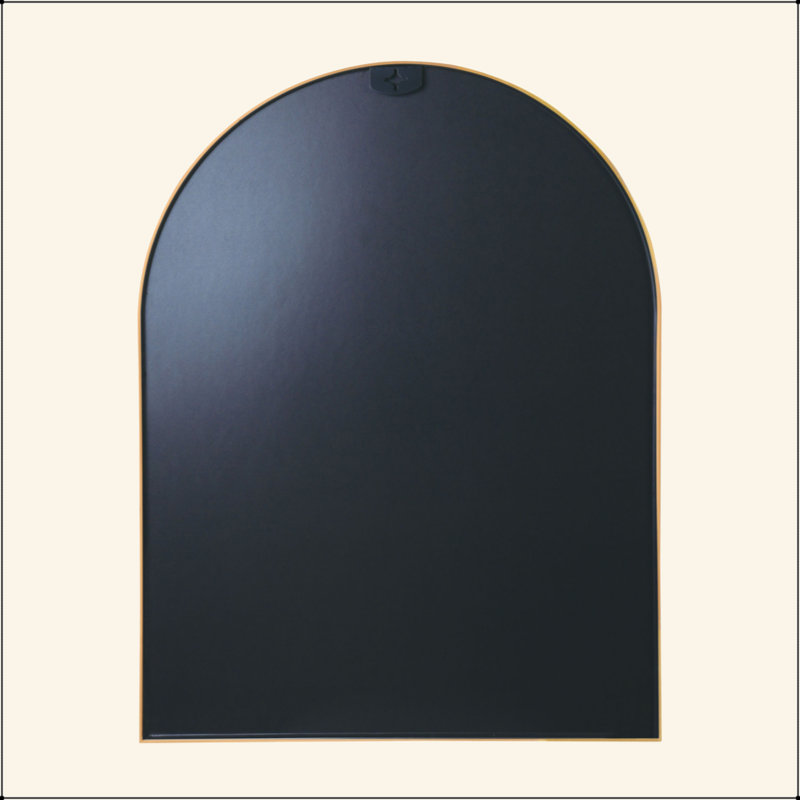 Miroir de salle de bain, Doré