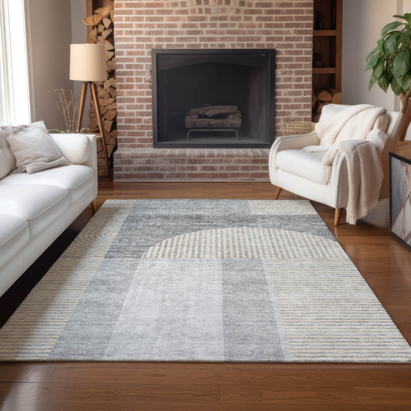 Tapis intérieur / extérieur Karsyn, Rectangulaire 3 pi x 5 pi