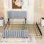 Lit plateforme double tapissier avec lit gigogne-1459487292