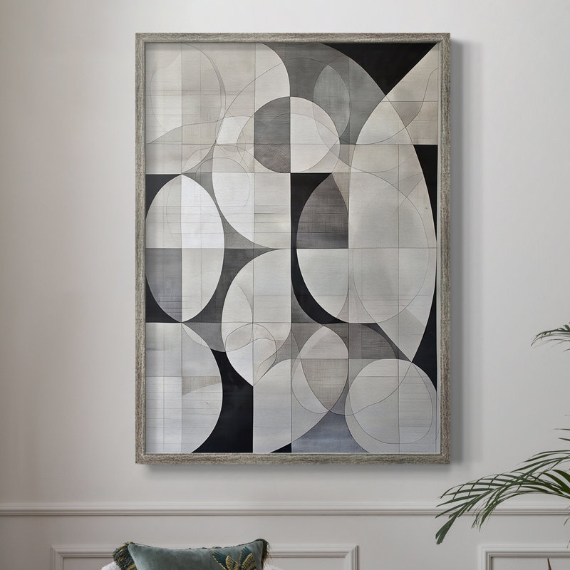 ABSTRACT Series XL III, reproduction encadrée - bois massif, H 11 po x l 9 po
