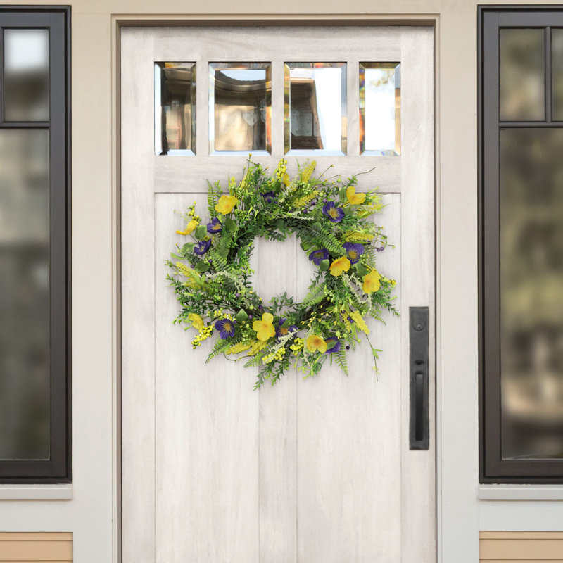 Faux Pine Polyester 24'' Wreath