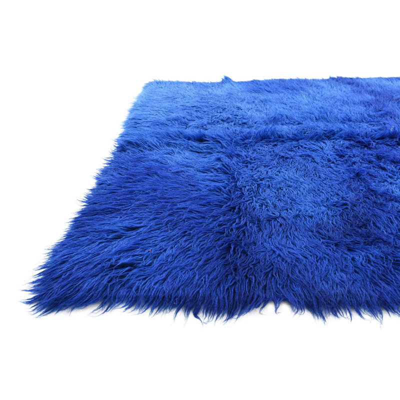 Tapis bleu Parra