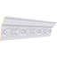 H 5 po x P 3 1/4 po x F 5 7/8 po x L 94 1/2 po, (répétition 5 1/2 po), moulure couronnée Logan