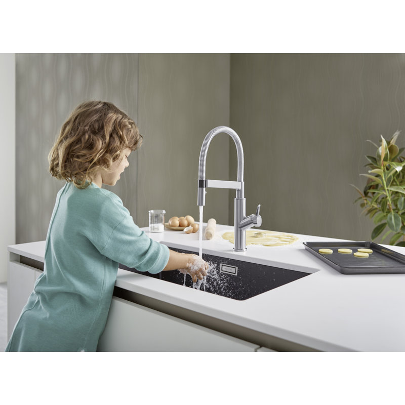 Subline 73 x 46cm Undermount Kitchen Sink, Anthracite