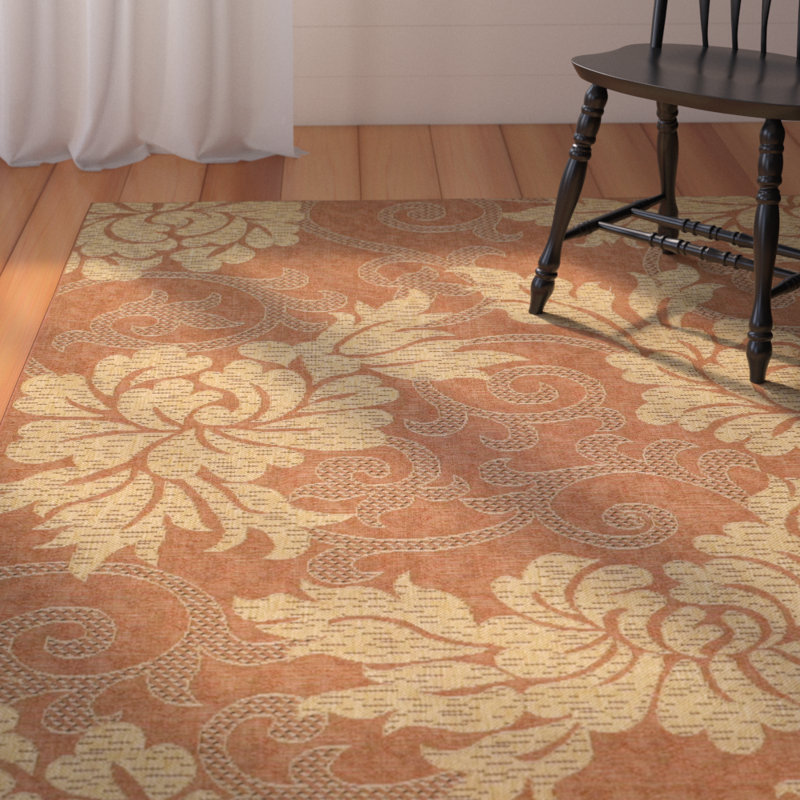 Marpain Performance Floral Indoor/Outdoor Area Rug, Rectangle 8' x 11'