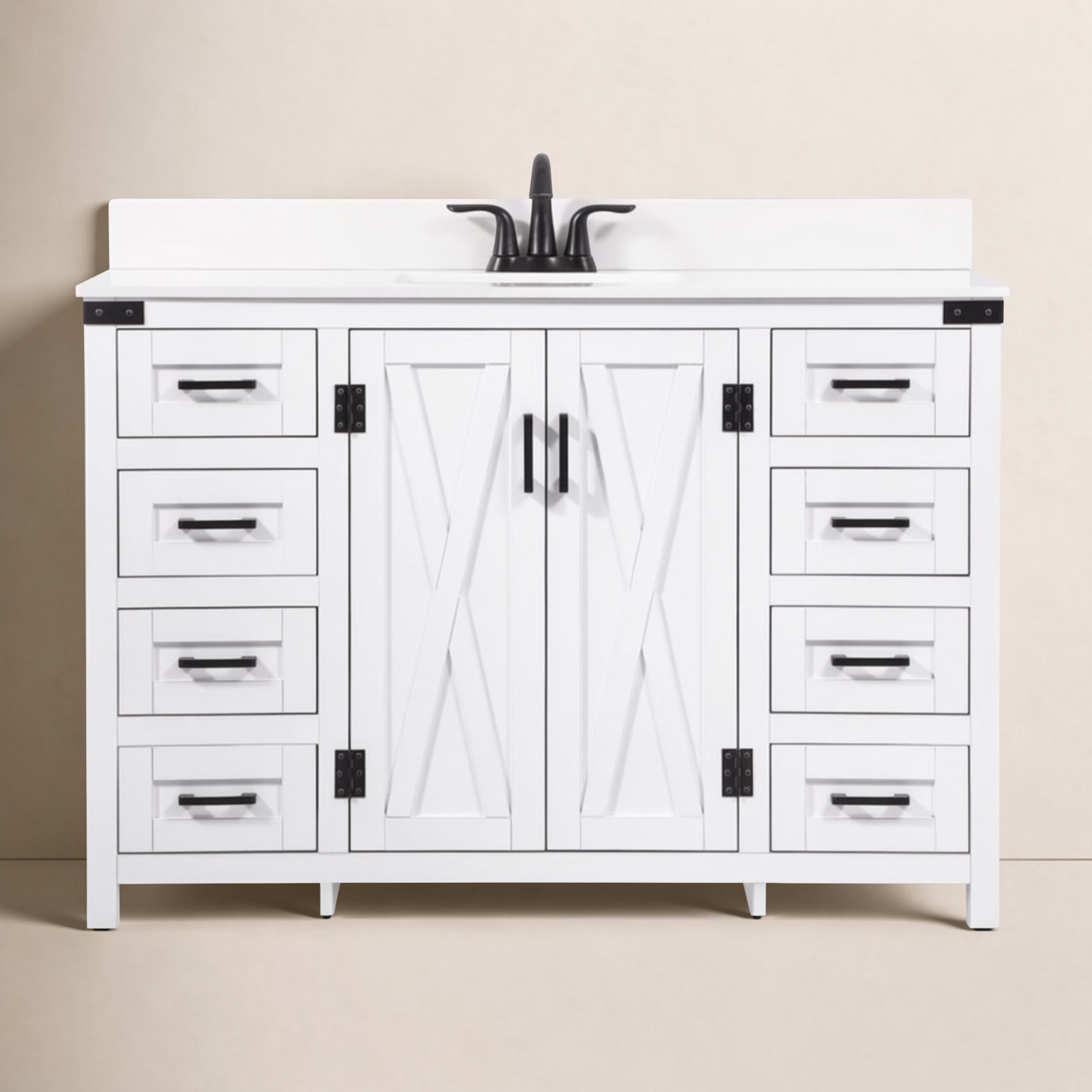 Slayton 48 " Single Bathroom Vanity, White