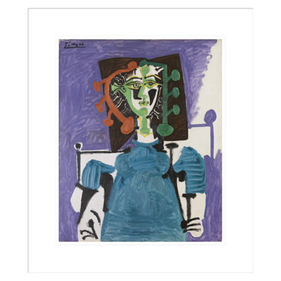 «Sitting Woman» par Pablo Picasso, impression giclée sur cadre
