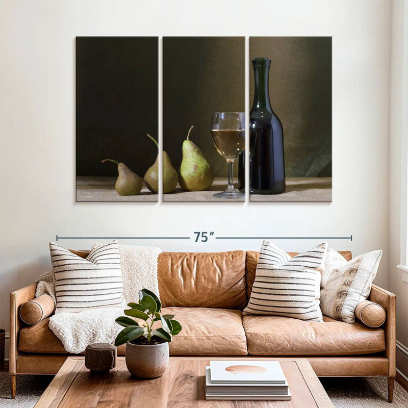 Yarlin Wine and Pears, 42" H x 65" W
