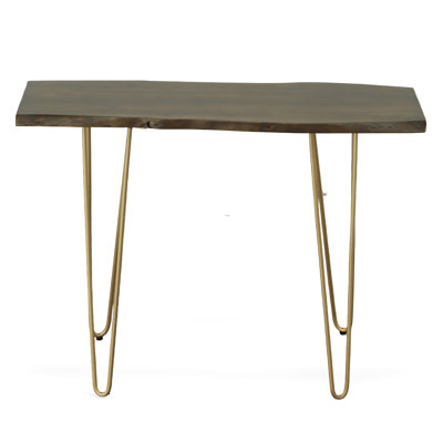 Alpizar 40'' Solid Wood Top Console Table