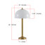 20" Glass Lampshade LED Table Lamp