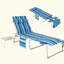Chaise longue d'extérieur, chaise longue pliante, fauteuil de bronzage avec trou pour le visage et table d'appoint