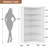 5 Tier Large Wood L Shaped Corner Bookshelf-105256422