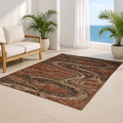 Tapis turc intérieur et extérieur brun