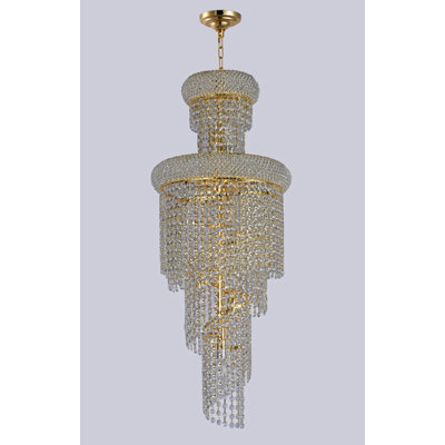 Zonia 10 - Light Dimmable Tiered Chandelier
