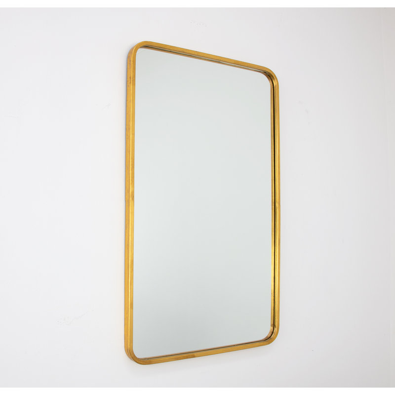 Bolu Rectangle Metal Mirror, Gold
