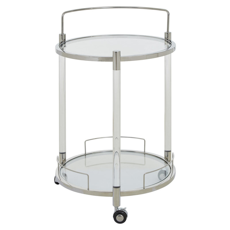Emile Bar Cart, Silver