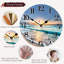 Horloge murale en bois manufacturé Bowerville