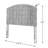 Boatwright Rattan Panel Headboard with Solid Wood Legs-1846887739