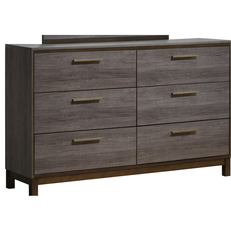 Commode double à six tiroirs Alira