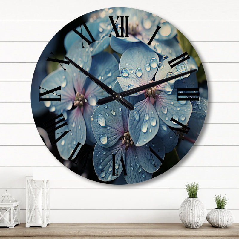 Horloge murale surdimensionnée en bois, Grand