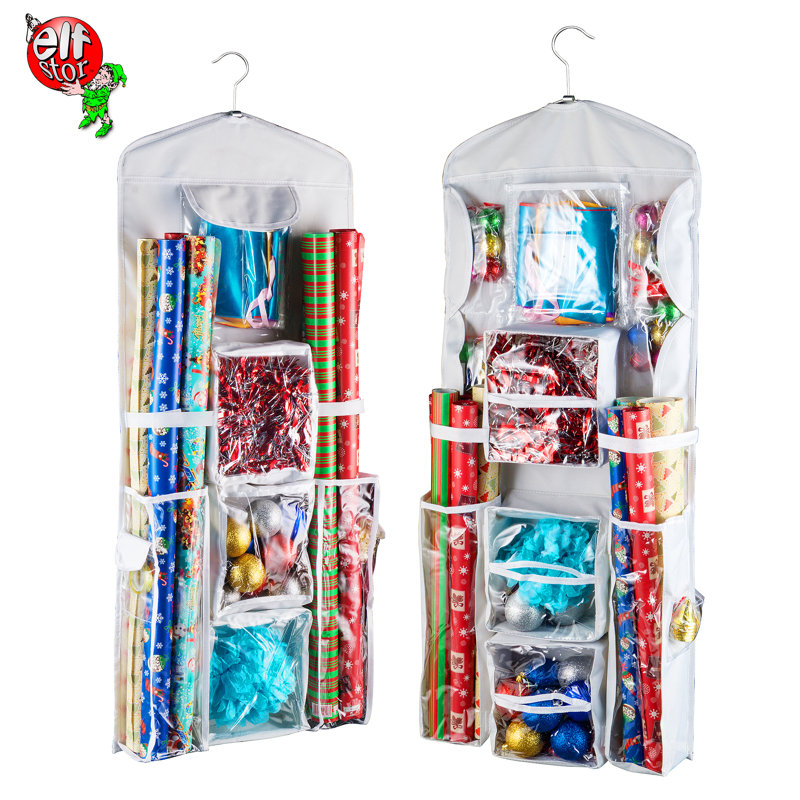 Gift Wrap Storage, 16.1" H x 0.5" W x 37.4" D