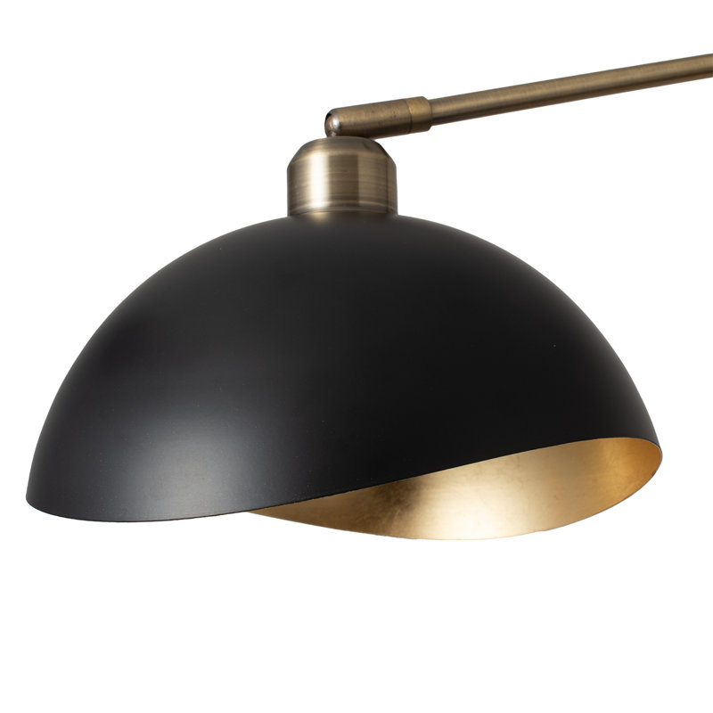 Luna Bella 3-Light Chandelier - Weathered Brass, Matte Black, Gold Leaf, Dimmable