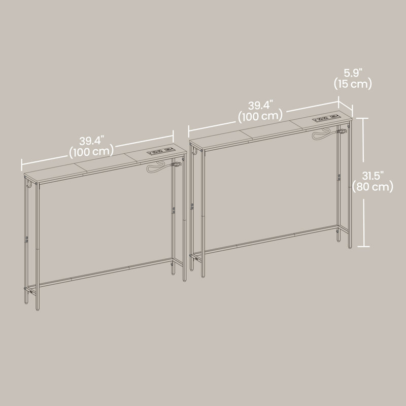 100 cm W Console Table
