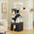 57.5" Cat Tree With Litter Box Enclosure Large-1847921743