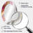 Pink And Gold Marble Abstract IV - Modern Oval Wall Mirror-911342486