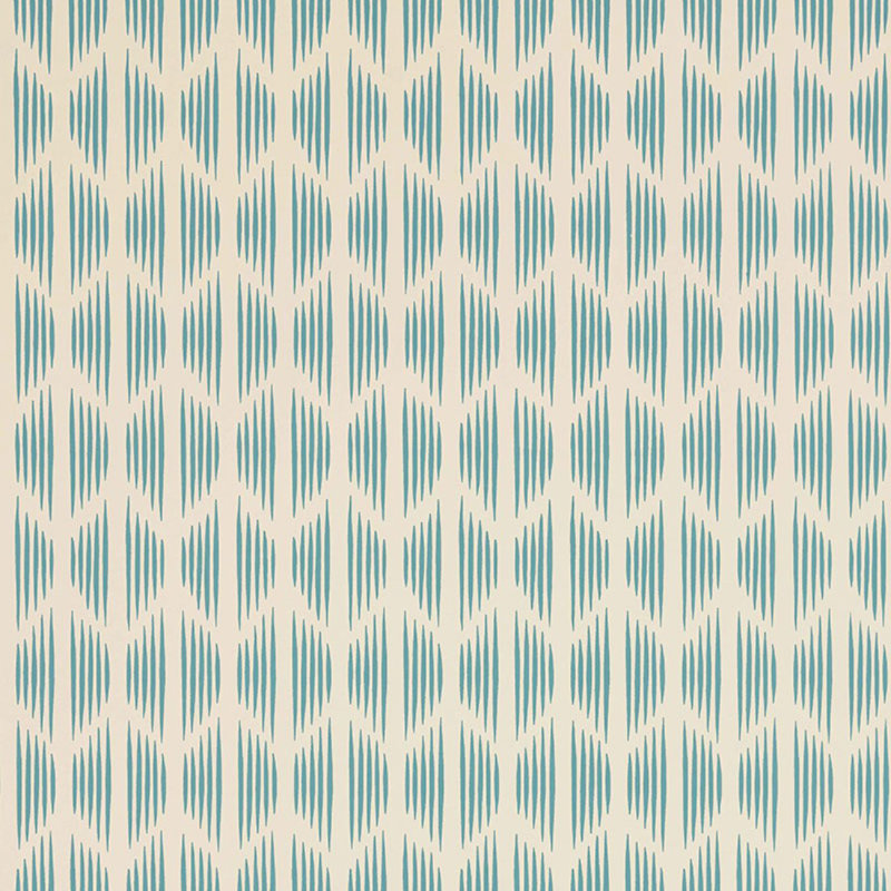 Papier peint Schumacher x David Oliver Ovington, Bleu