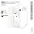 Venus 32 in. x 86.75 in. Fully Frameless Arched Single Fixed Shower Panel-57983417