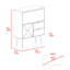 Klohee Bar Cabinet with Two Drawers, One Storage Cabinet and Bottle Rack