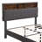 Isenberg Vella Upholstered Bookcase Platform Bed-122462503-122462496
