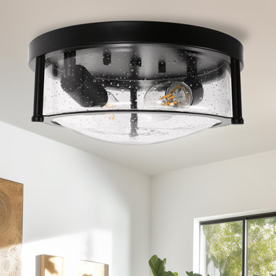 Cinar Glass Flush Mount