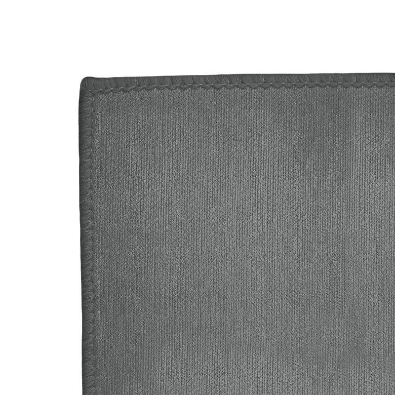 Tapis gris/bleu rayé, Rectangle 3 pi x 5 pi