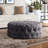 Willa 42" W Tufted Round Cocktail Ottoman-371698356-371698367